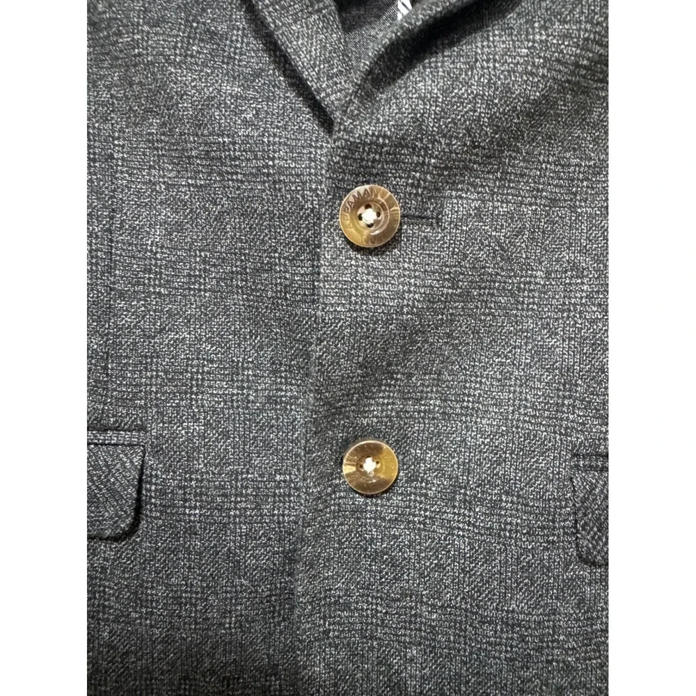 Appaman Fine Tailoring Boys Charcoal Grey Textured Blazer Jacket Size 6